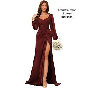 Formal Satin Long Dress (BRAND NEW W/ TAGS)